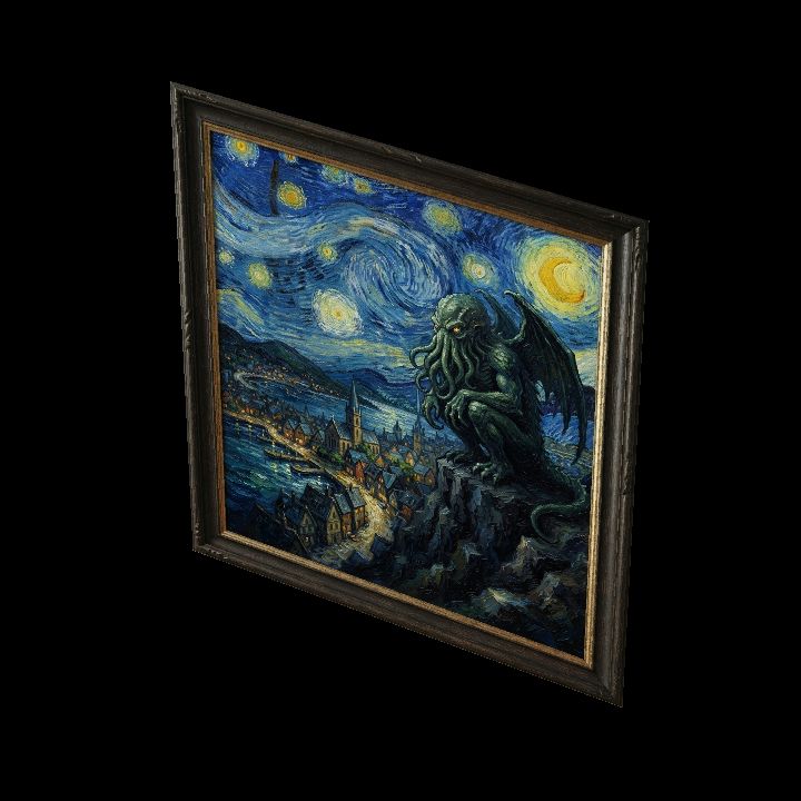 Painting, Cthulhu & Town {2D}