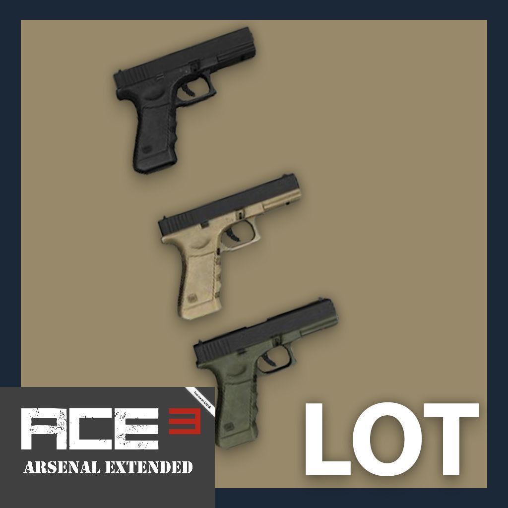 LOT - Glock 21 ACE3 Arsenal Extended Compatibility