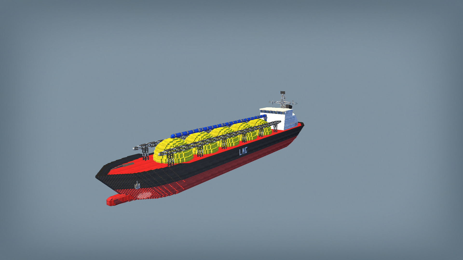 Medium-sized LNG tanker