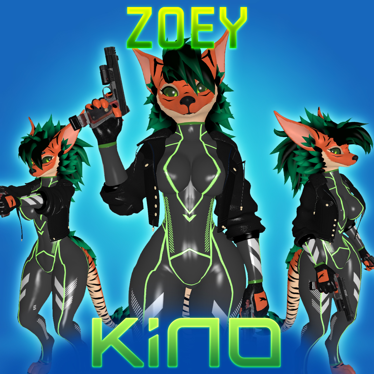[COMM] VRC: Kino Cybersuit - Zoey
