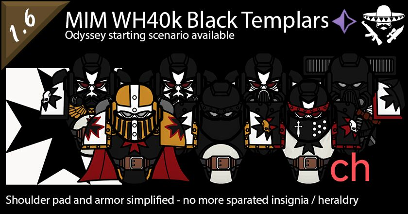 [ZH]MIM Warhammer 40k Black Templars中文汉化