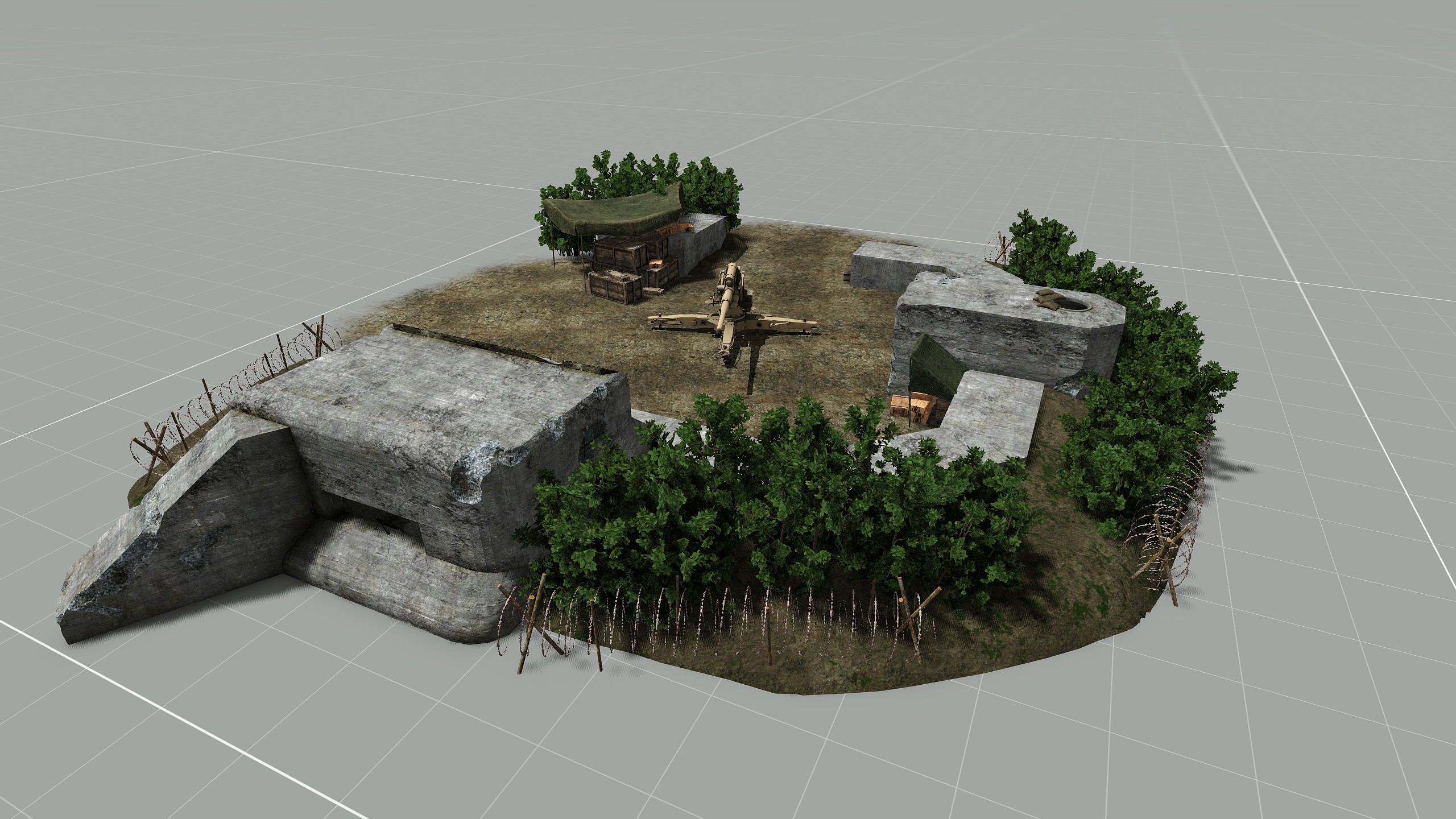 [GER] WW2  Flak Emplacement 4
