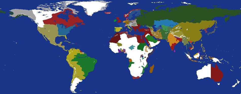 World Map - 1800