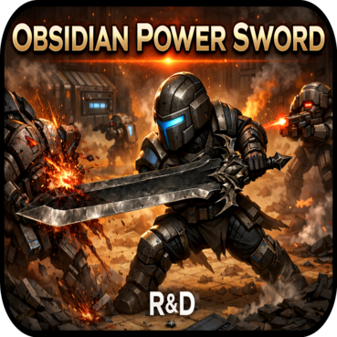 R&D - Obsidian Power Sword