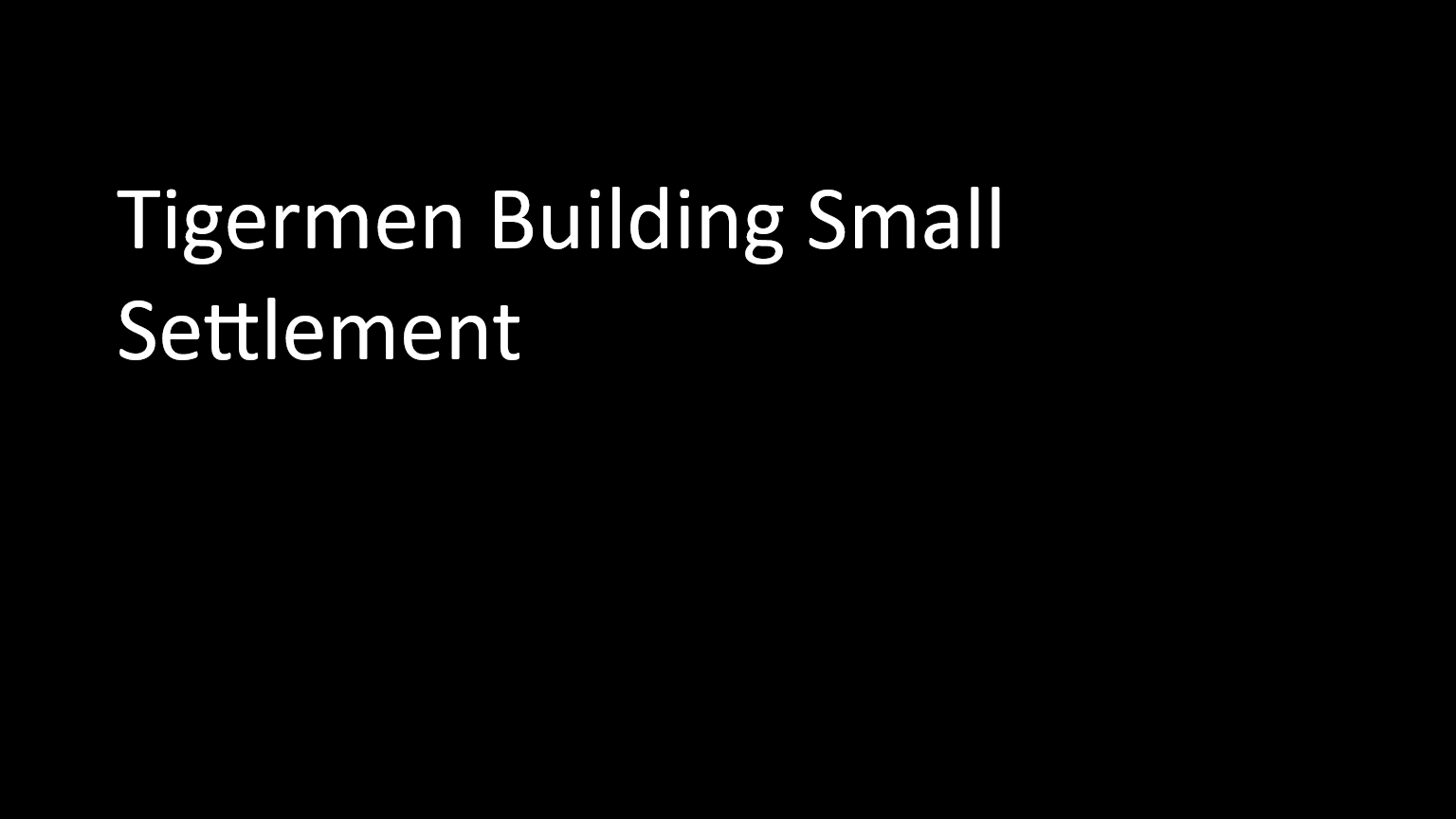 Tiger Units Building For Minor Settlements
