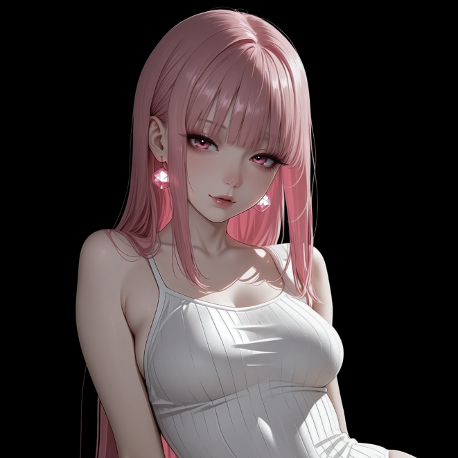 Girl | Dark Background | Dark / Colored Versions | 4K preview