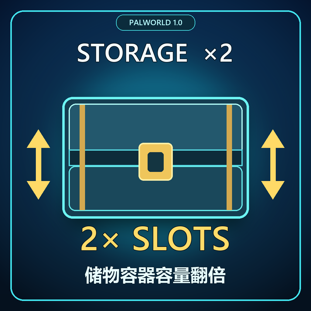 Double Storage Capacity | 储物容器容量翻倍