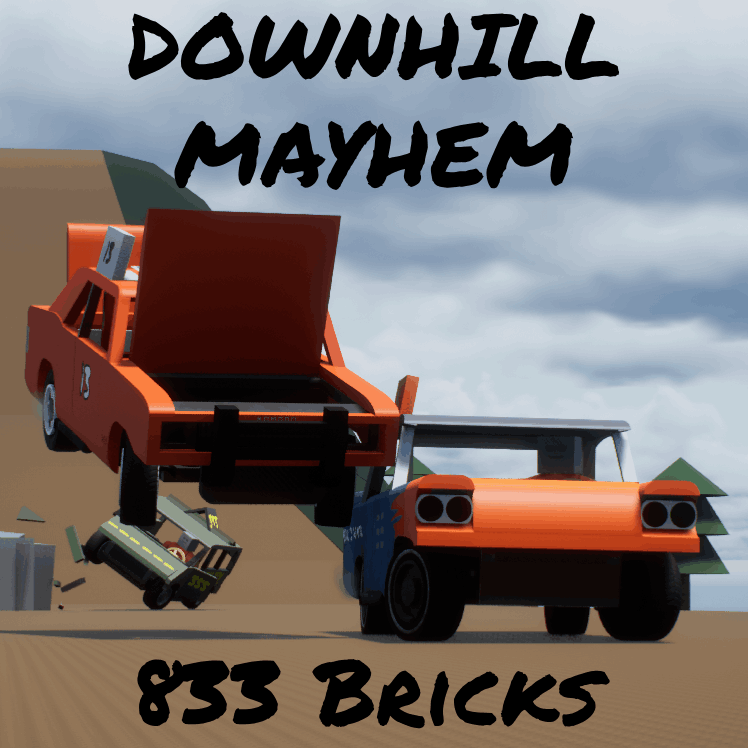 "Downhill Mayhem" Banger Racing Map (Point A-B)