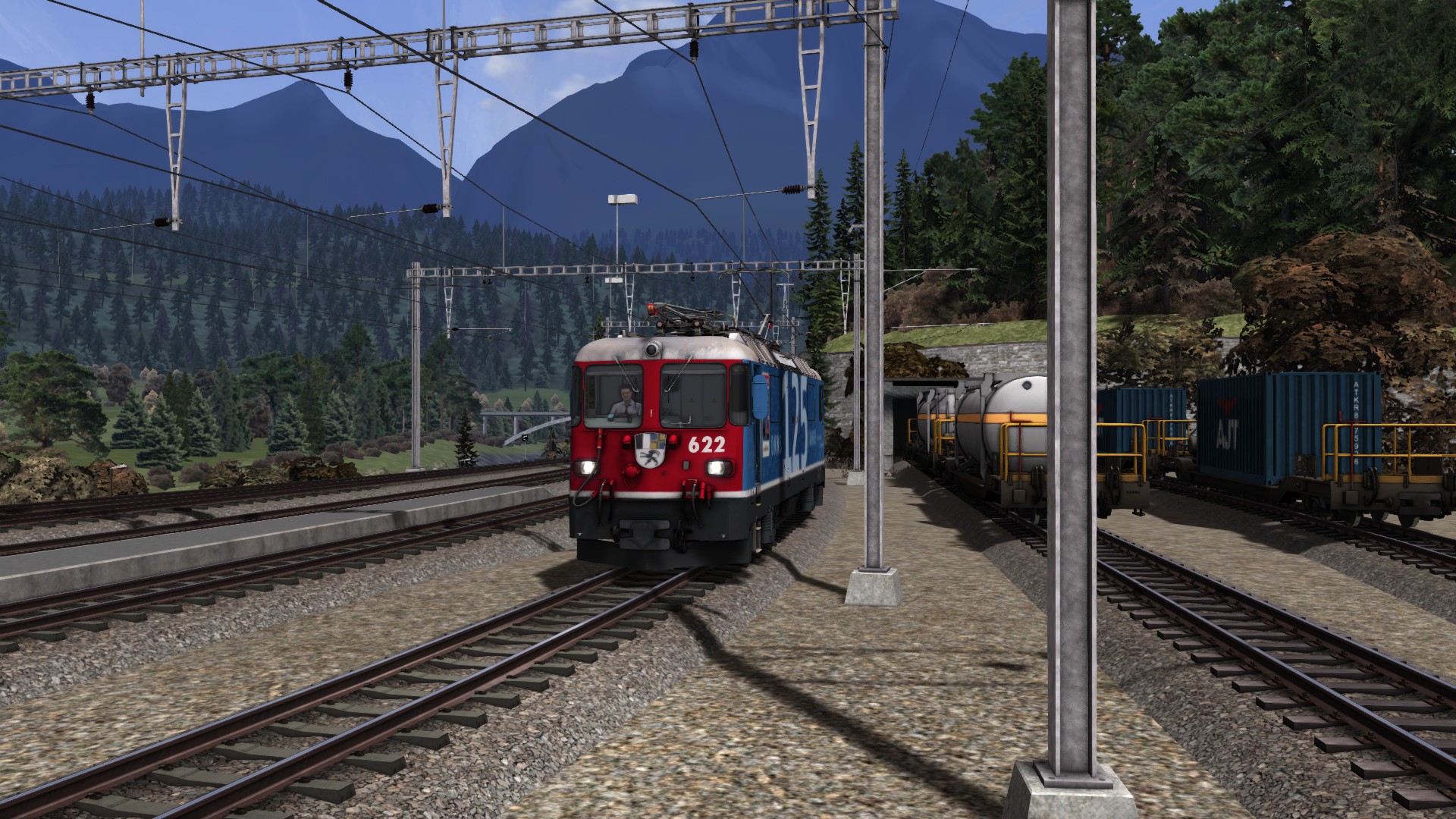 490 Switzerland tour Surselva line Part 5 Richenau Tamins Yard