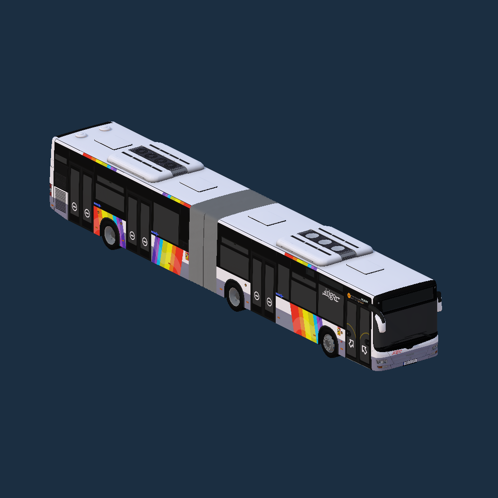 Man lion's City A23 - Irigo Ratp Dev + Angles Morts Véhicule N°601-607