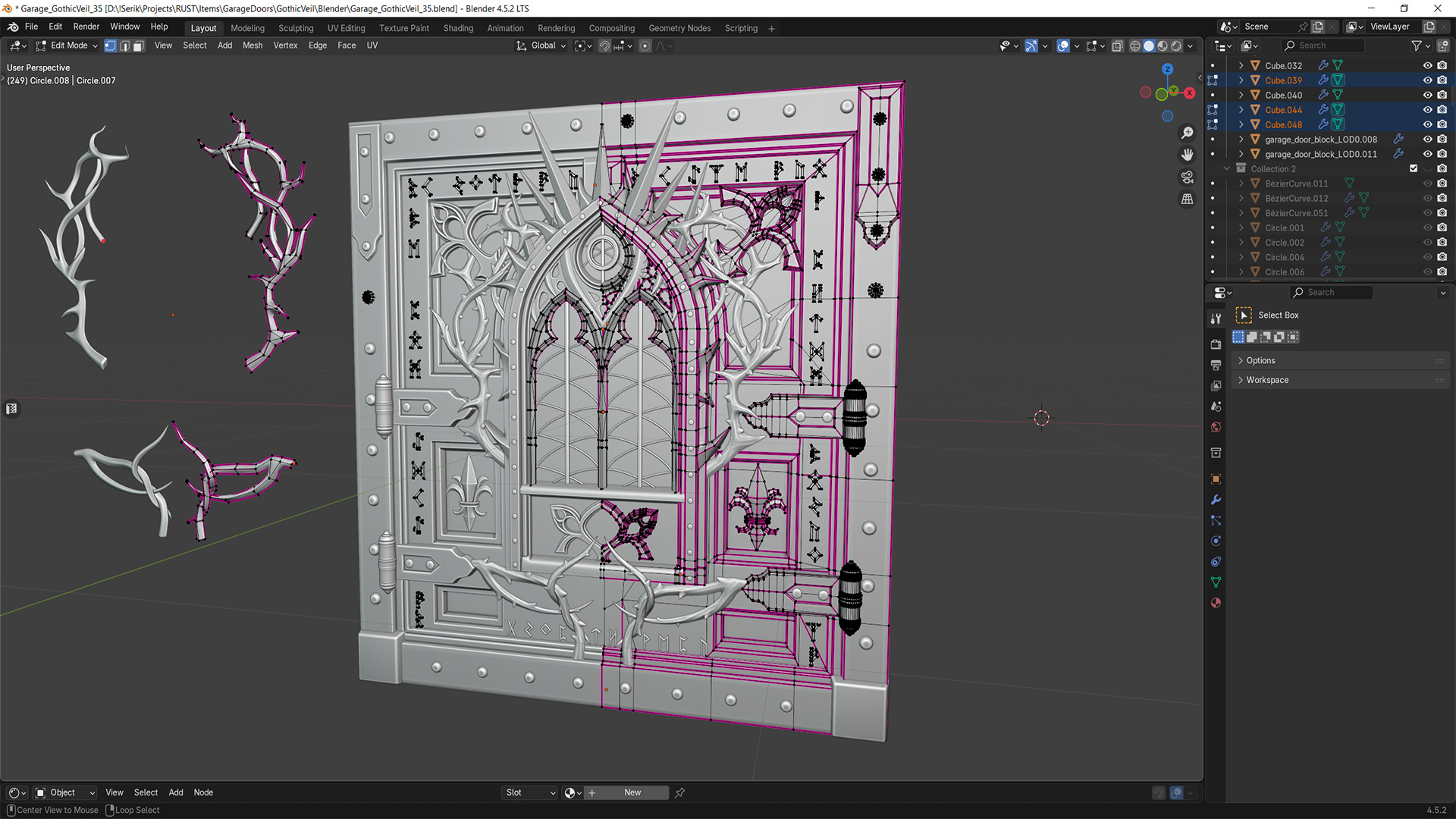 Gothic Veil Garage Door thumbnail 8