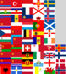 Europe Flags 1968