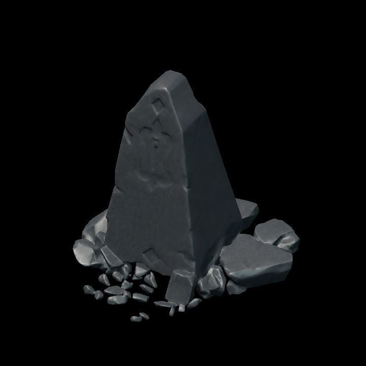 Ruined obelisk obsidian