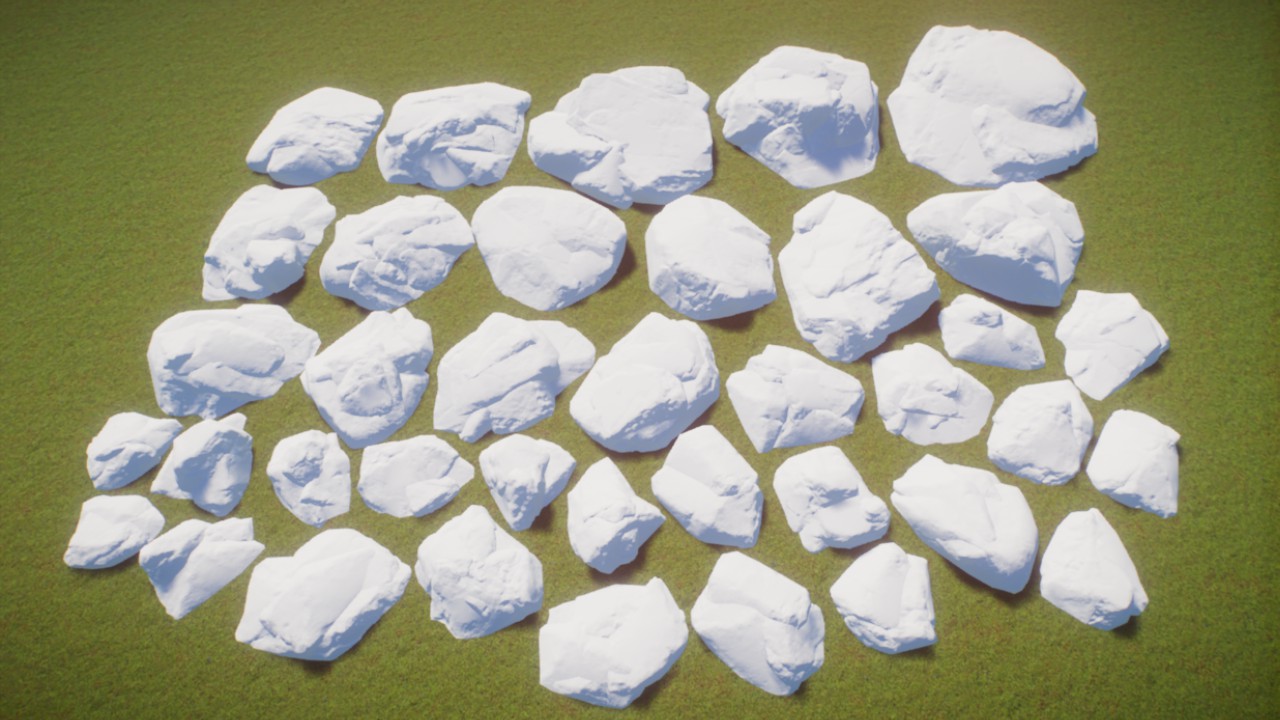 Rocks - Snow Clusters