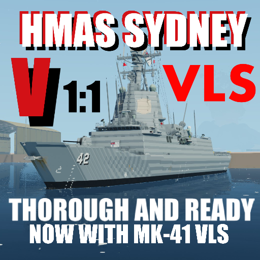 HMAS Sydney V with Mk41 VLS Hobart Class Destroyer 1:1 (2025) V2 1 1