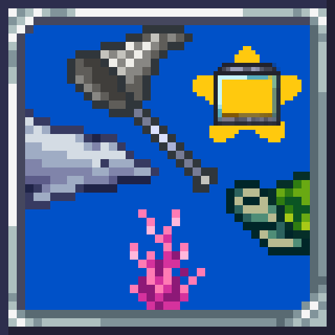 Catchable Dolphins and Sea Turtles – tModLoader Mod