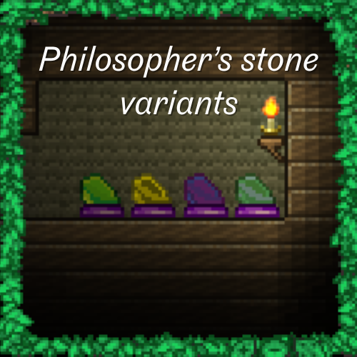 Philosophers Stone Variants – tModLoader Mod