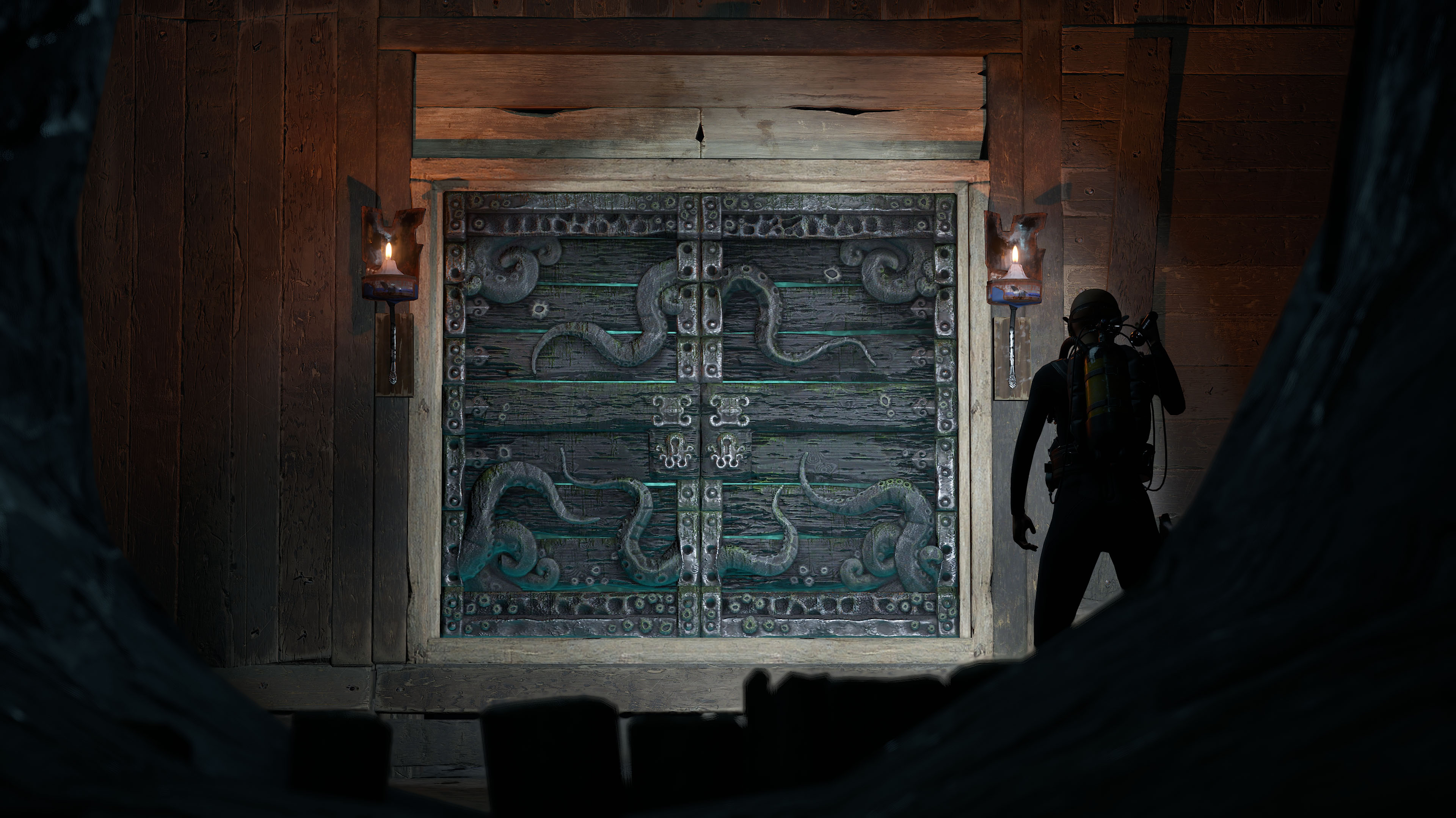 Tomb Of The Octopus Wooden Double Door thumbnail 11