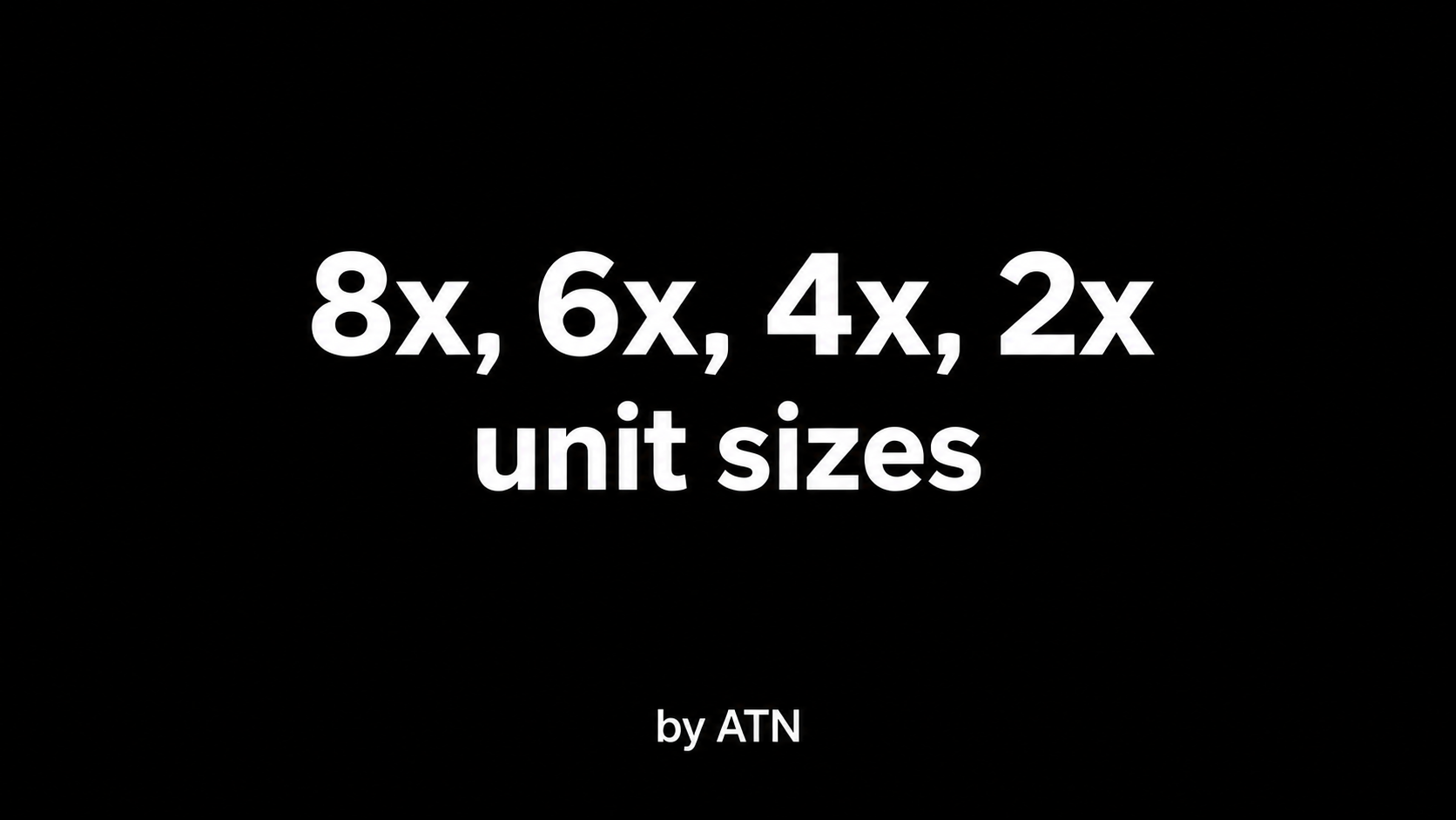 For Vanilla | 8x, 6x, 4x, 2x Unit Sizes preview