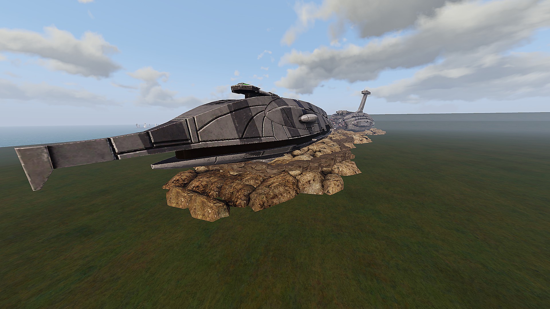 Crashed CIS Providence (FULL W/Hanger)