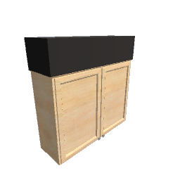 100cm Wide Hanging Cabinet - Center V1