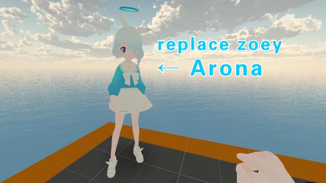 Blue Archive Arona（蔚蓝档案 阿罗娜）replace zoey
