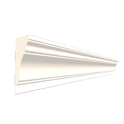 Wide ceiling molding 2 m - White preview