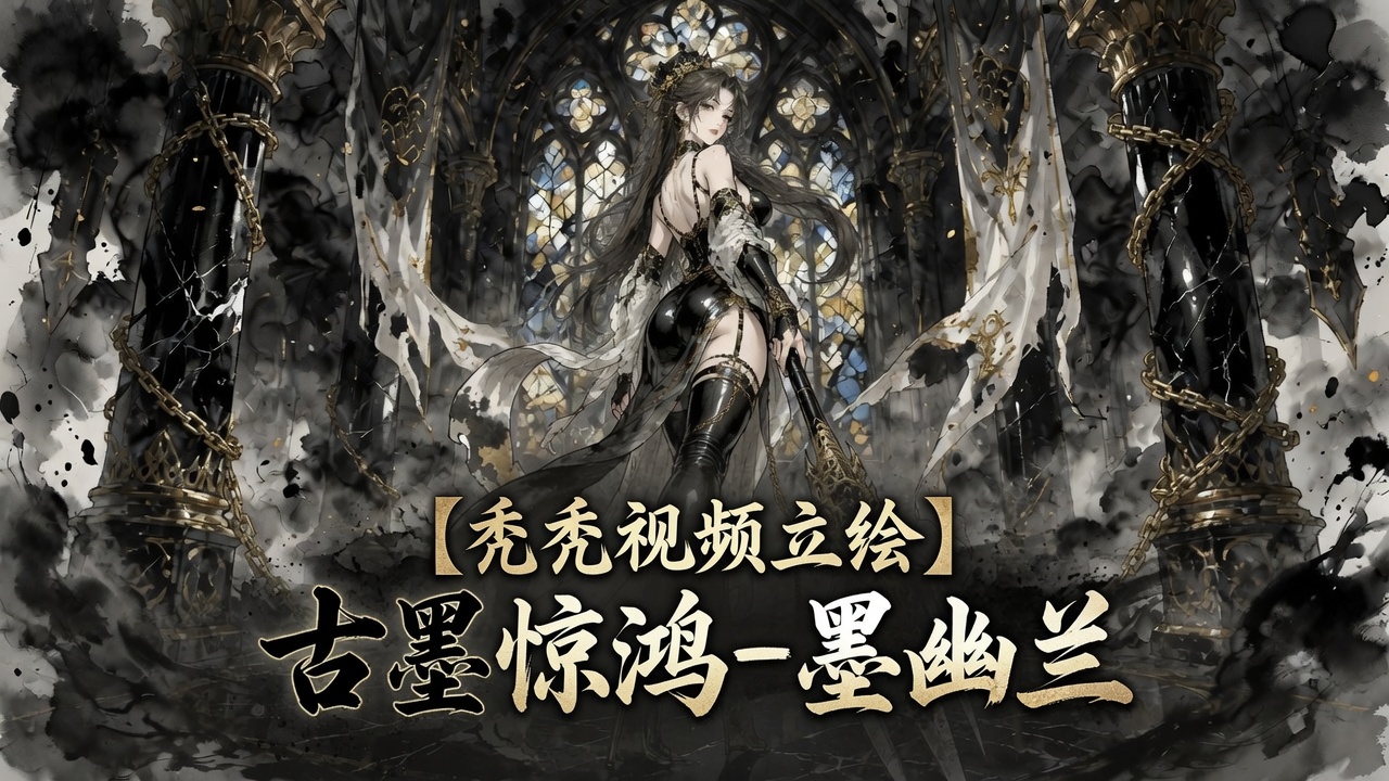 【秃秃视频立绘】古墨惊鸿-墨幽兰（1*女立绘+NPC+独立战斗小人）