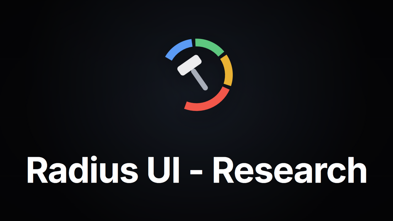 Radius UI - Research