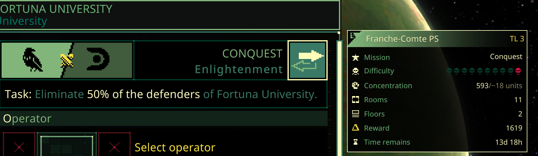 Mission Side Info — Selected Side Details