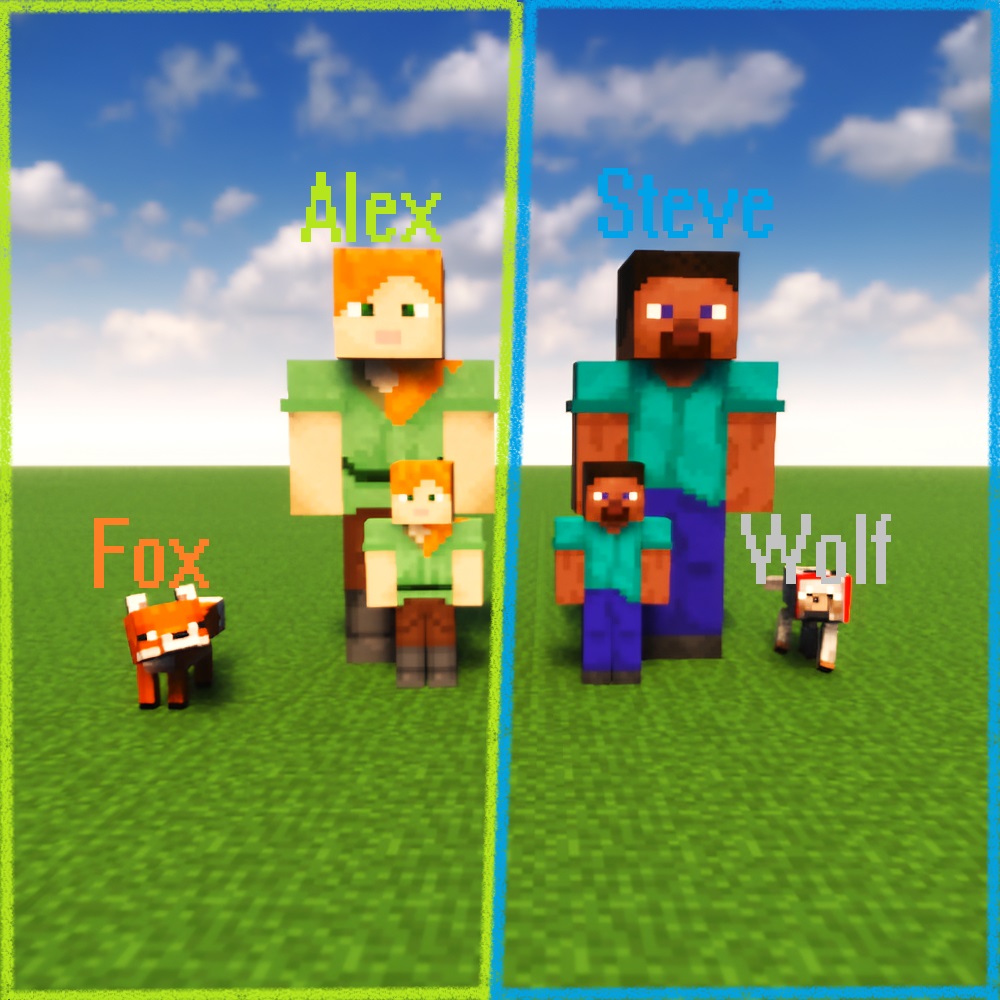 Minecraft Steve & Alex v1.20