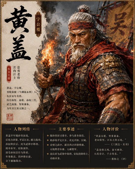 三国演义·苦肉老将黄盖