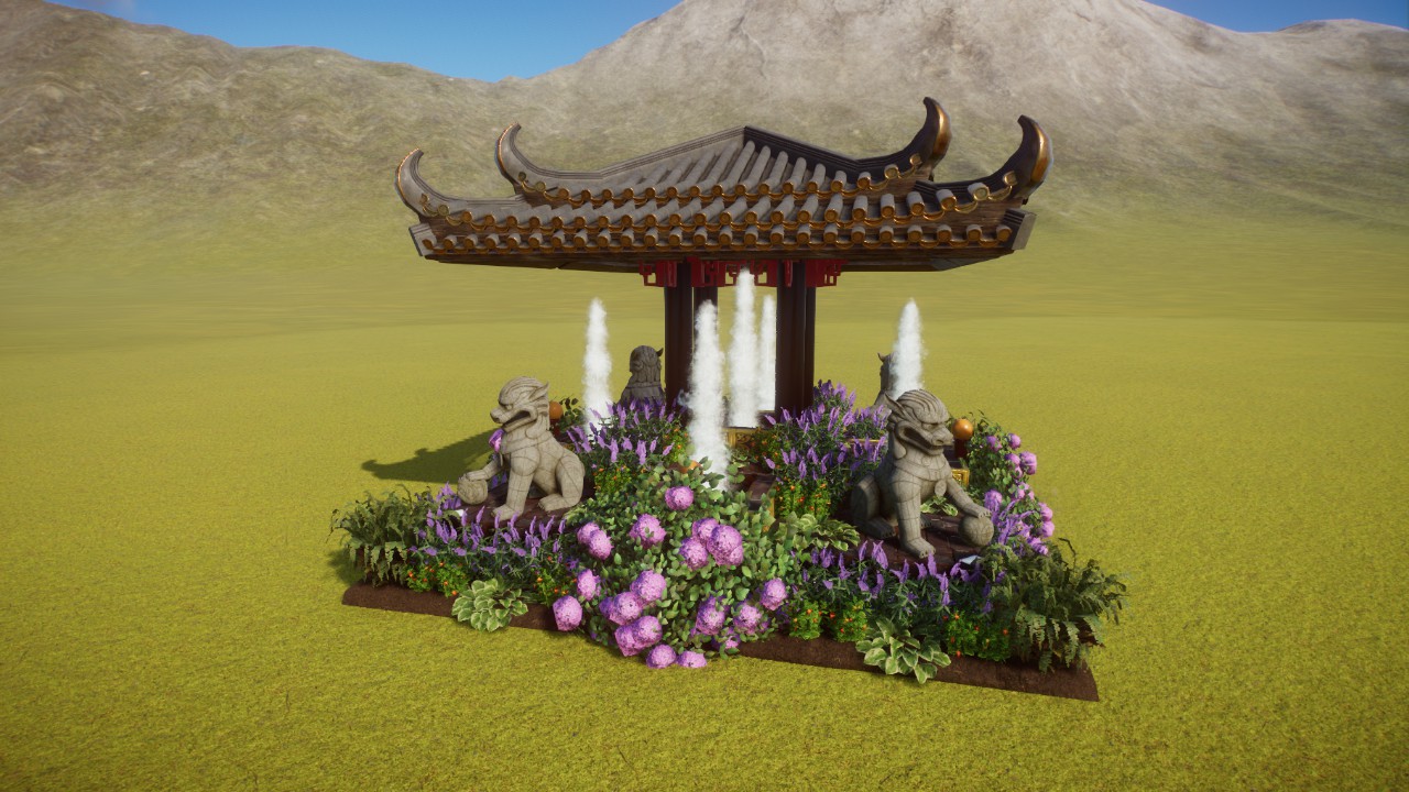 Black Lotus Garden Centerpiece 2