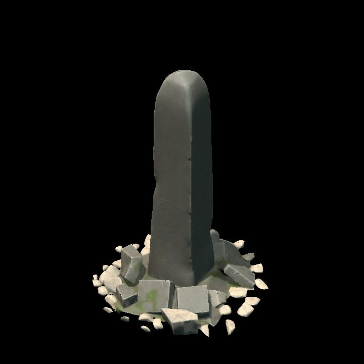 Ruined obelisk