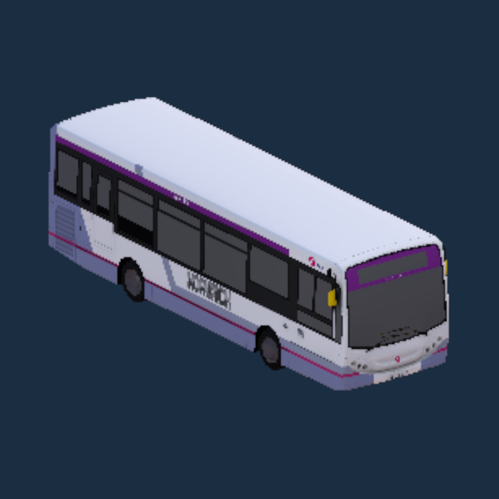 ADL Enviro200 8.9m First Eastern Counties Network Norwich Olympia Purple Line Branded