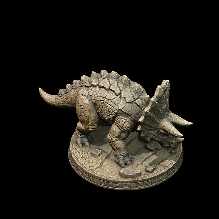 Stone Triceratops
