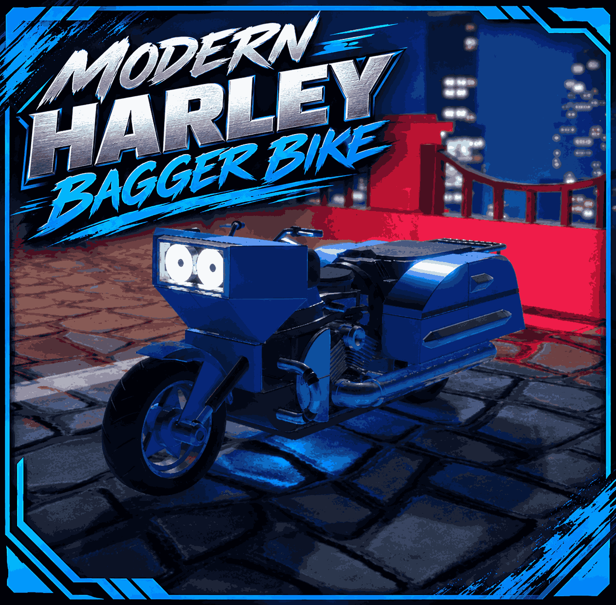 Modern Harley Bagger Bike preview