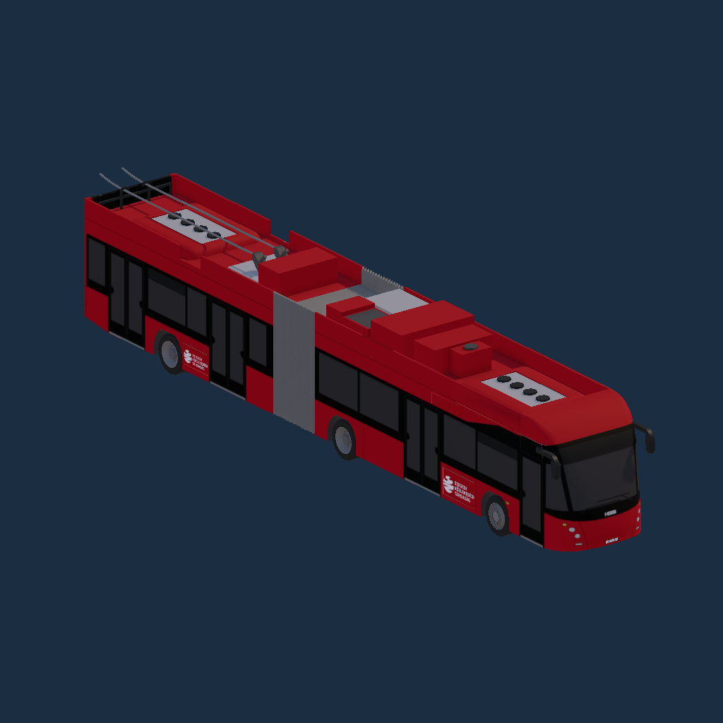  HESS LighTram 19 DC SZKT Logó Piros (Red)