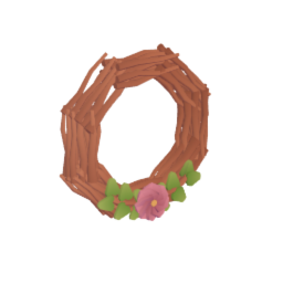 Cottage Core Wicker Branch Wreath 2 Flower