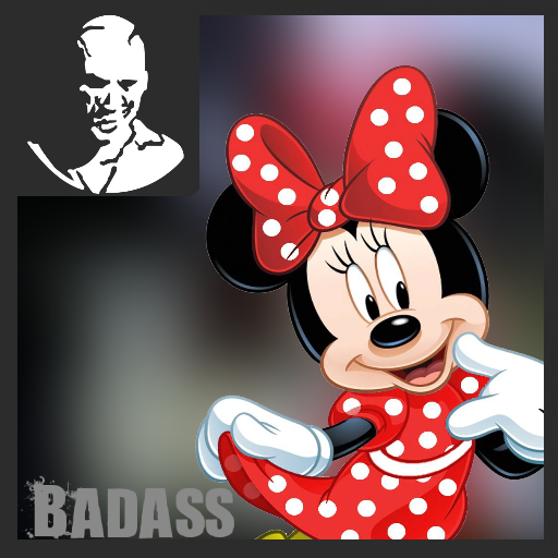 Minnie mouse over badass
