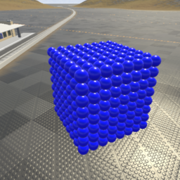 A Solid Cube Made out of 512 atoms