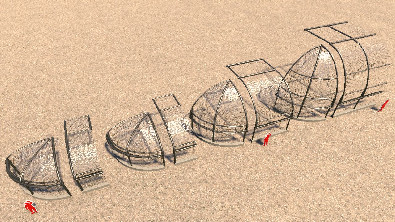 Low-piece Mesh Dome Set for Vivariums