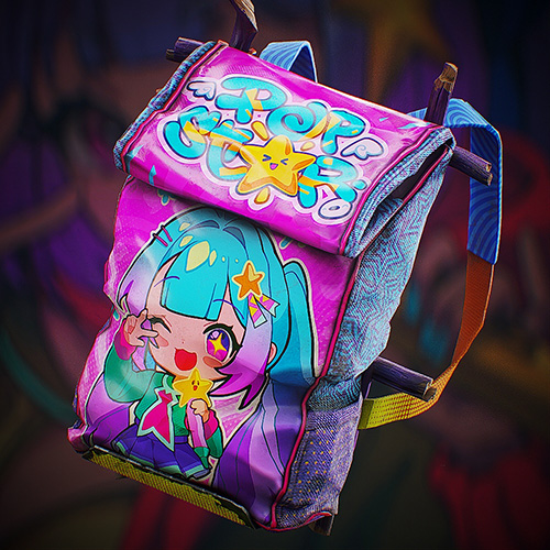 anime backpack mini Sakamoto Days Pork Bun Bag Ages 17 and up. Fairy Tail Chibi Character Mini