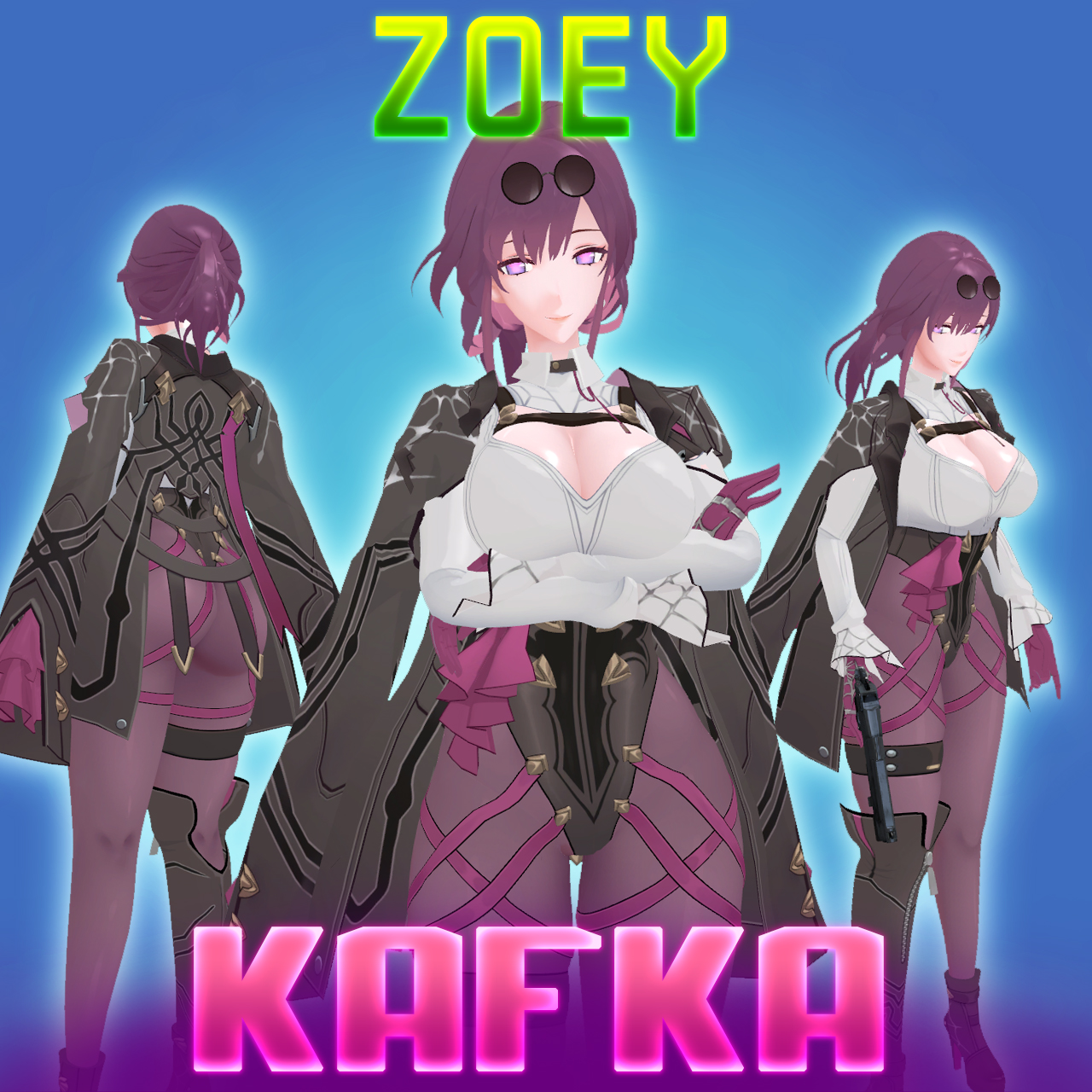 [COMM] Honkai Starrail: Thicc Kafka - Zoey

