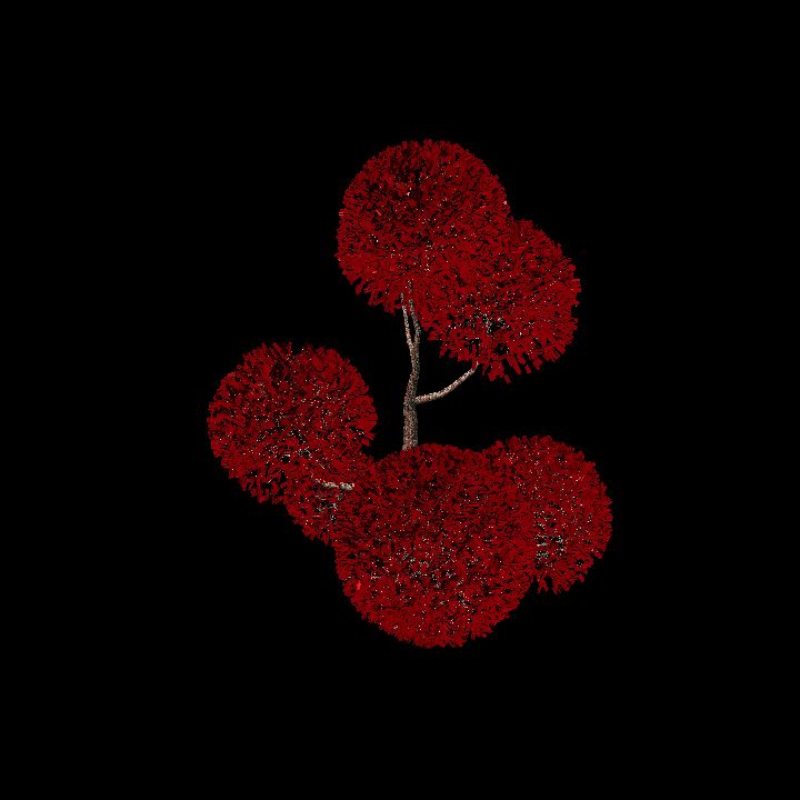 Red Fantasy Tree