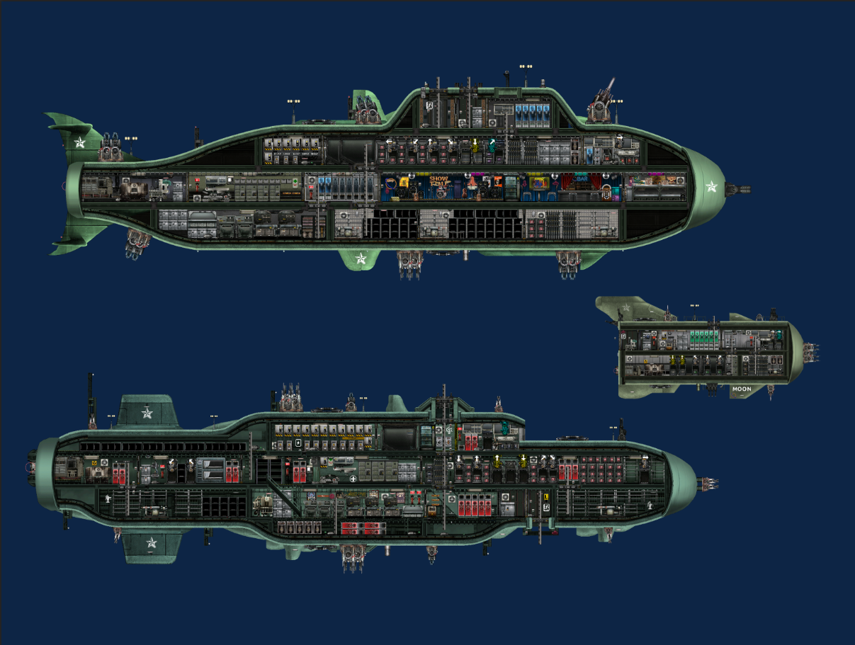 小月亮号舰船合集（Little Moon Ship Collection） – Barotrauma Mod