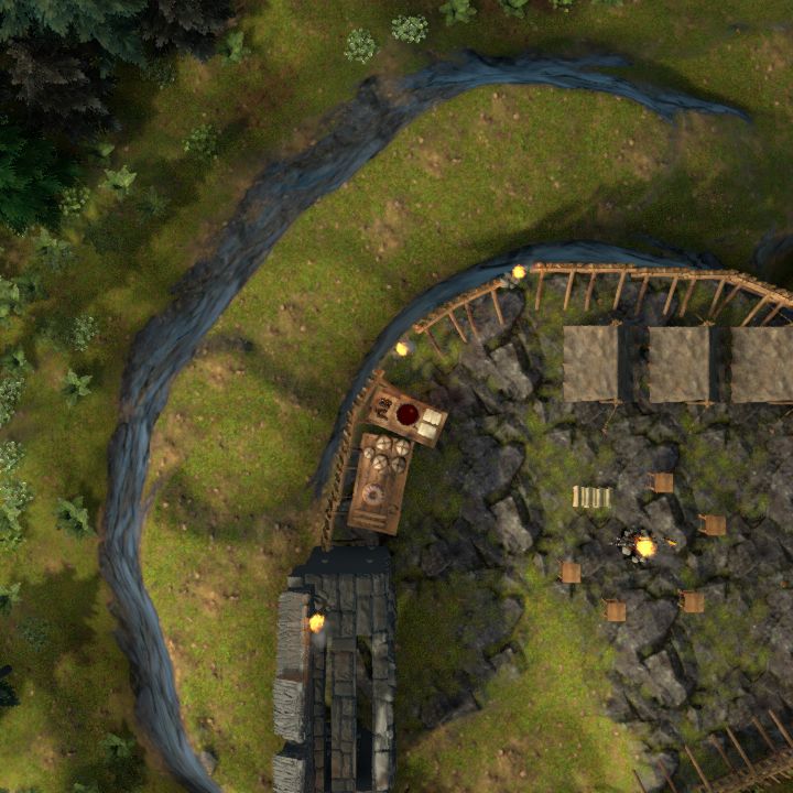 bandit camp on a hill