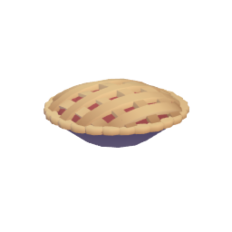 Baked lattice pie