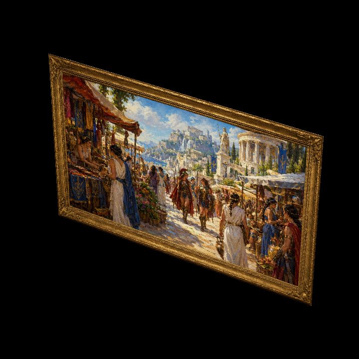 Painting, Amazon City of Themiscyra {2D}