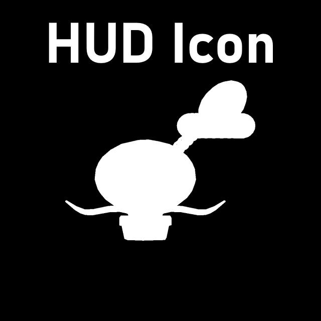 Plants vs. Zombies - Melon-pult HUD Icon (AK-47)
